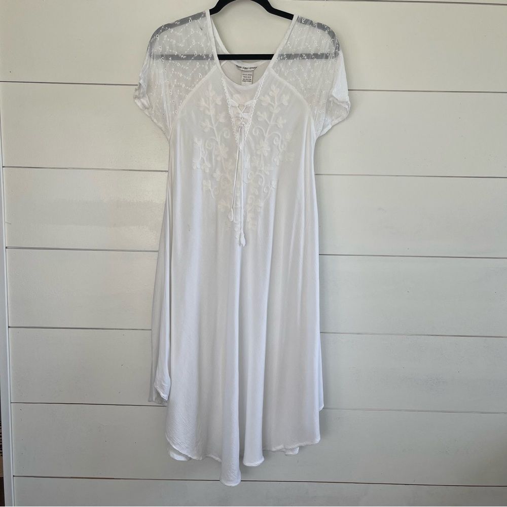 Cute Options White Boho Dress